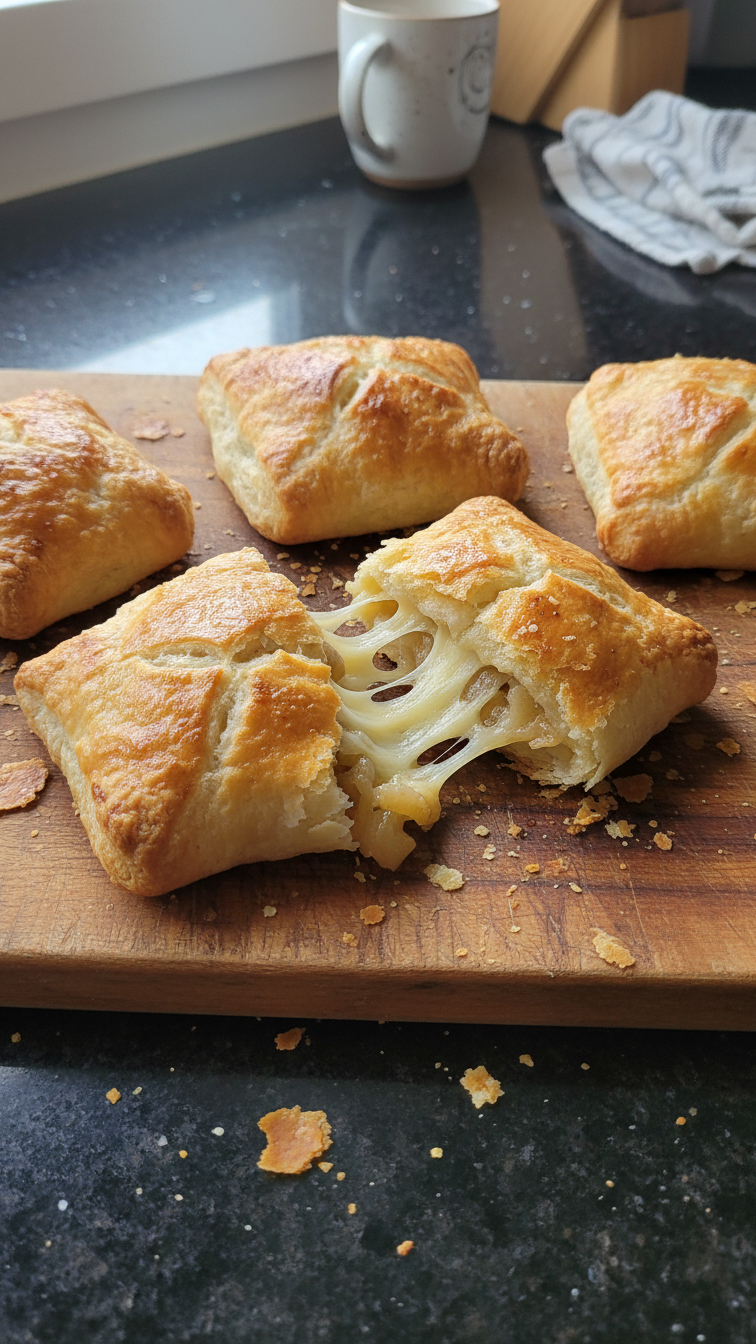 Blätterteig Zwiebel Käse Pasteten