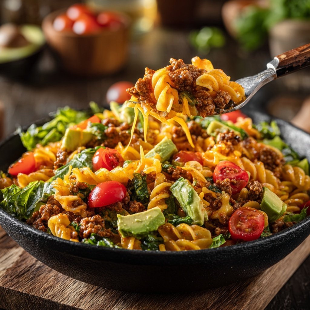Tex-Mex Taco-Pasta-Salat