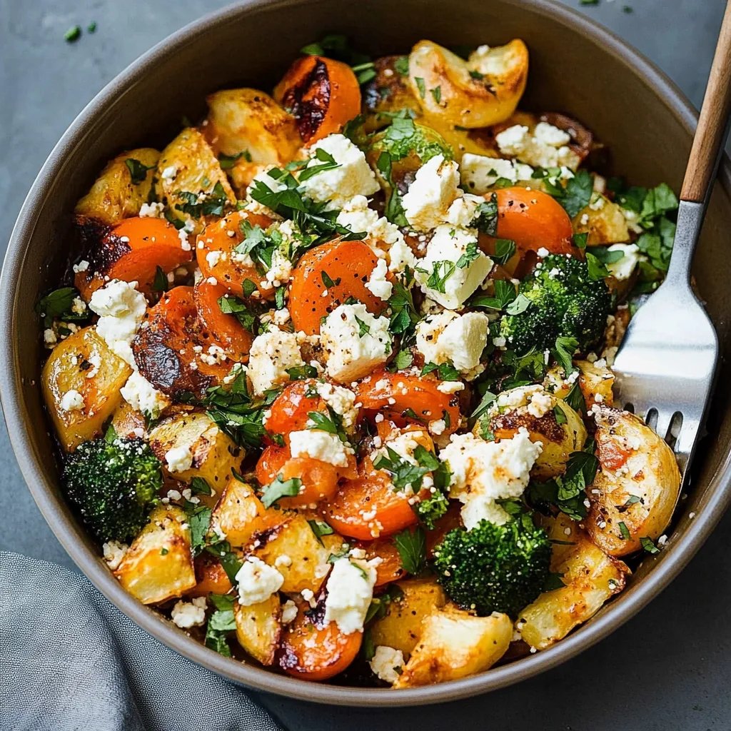 Süßkartoffel-Brokkoli-Auflauf mit Feta