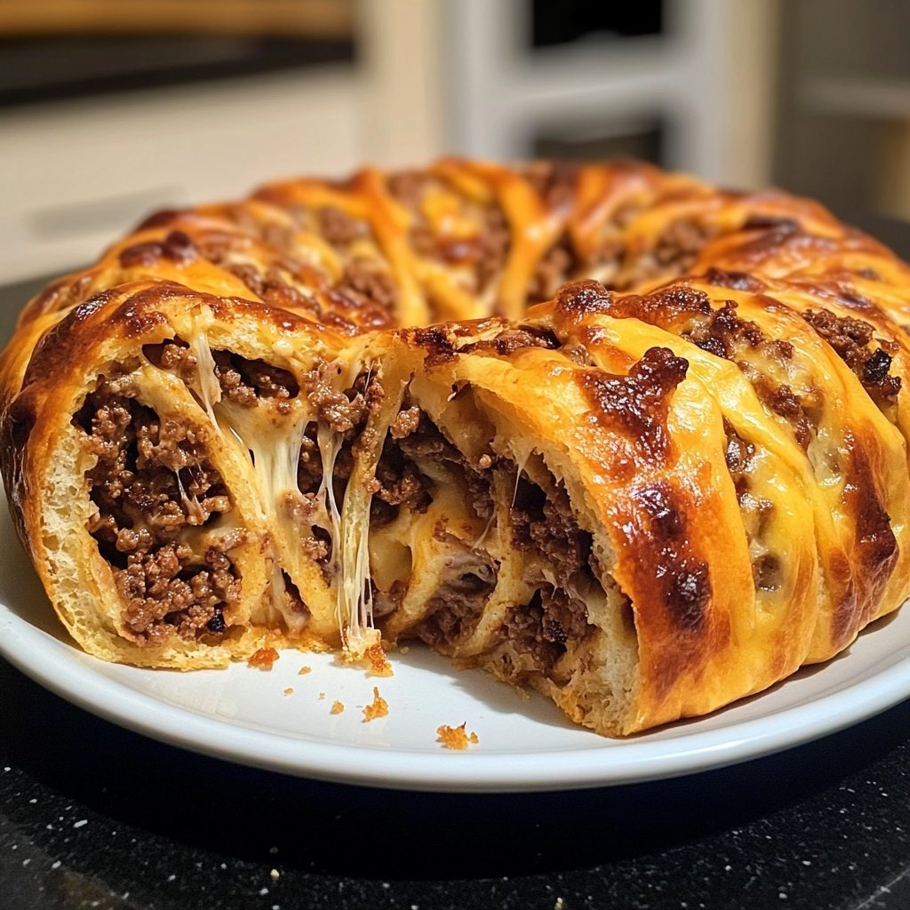 Hackfleisch-Käse-Rolle – Knusprig, Saftig & Einfach