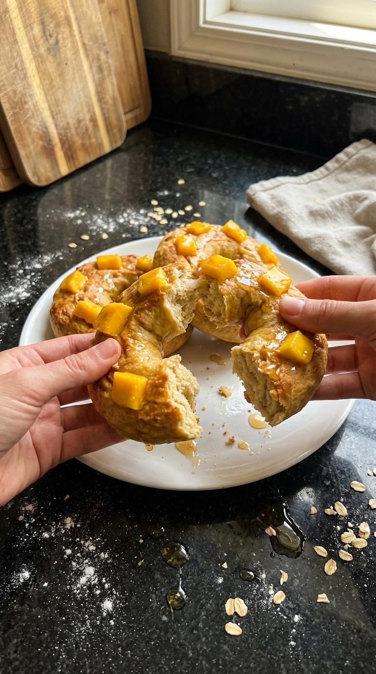 Mango Protein Bagels​