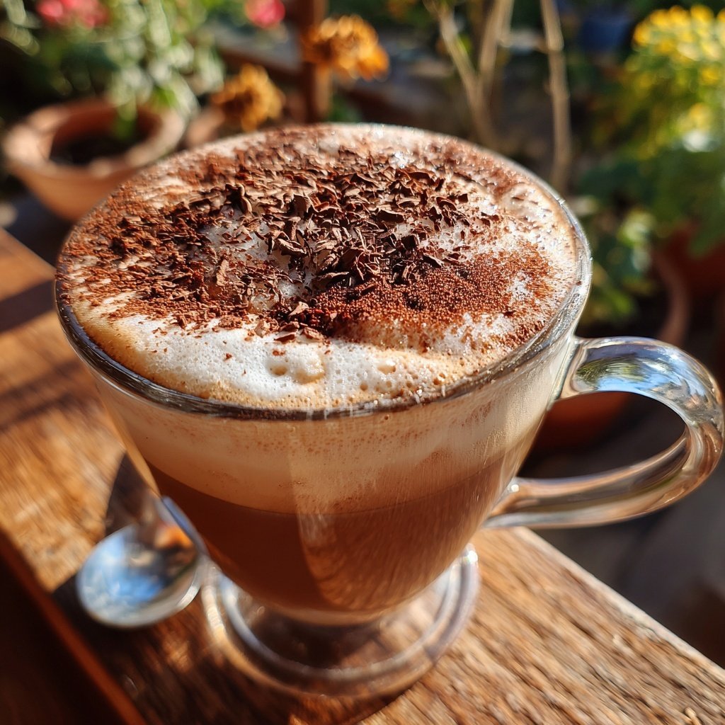 Rezept für eine Mocha-Latte
