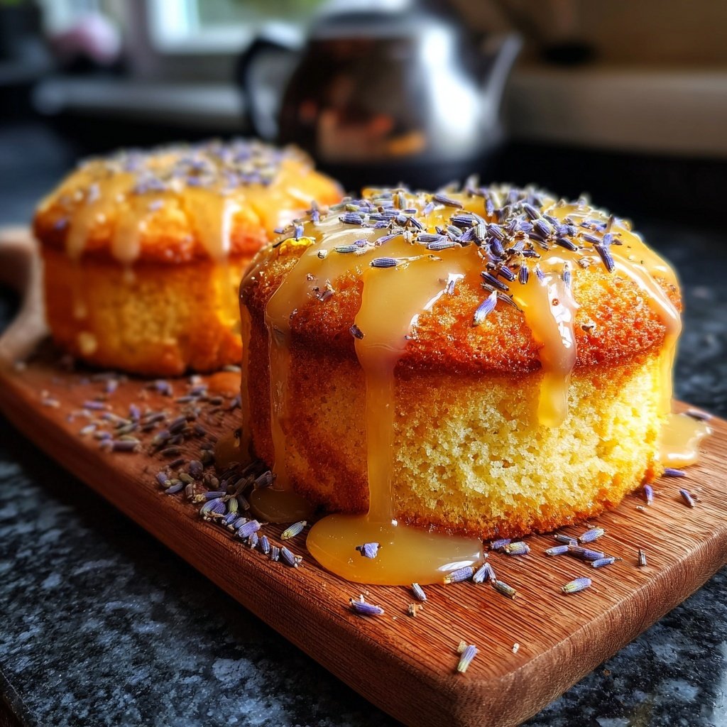 Lavendel Honig Frühlingskuchen