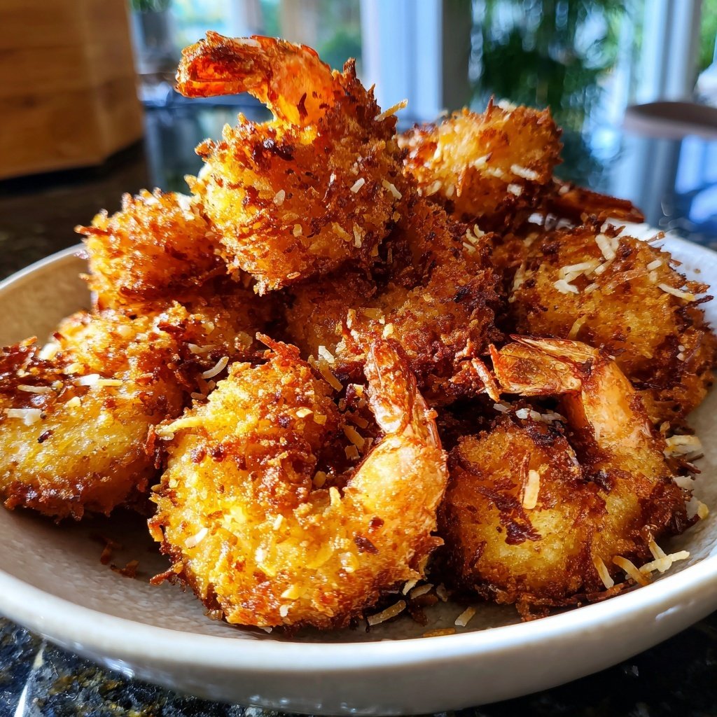 Einfache Kokosnuss Garnelen