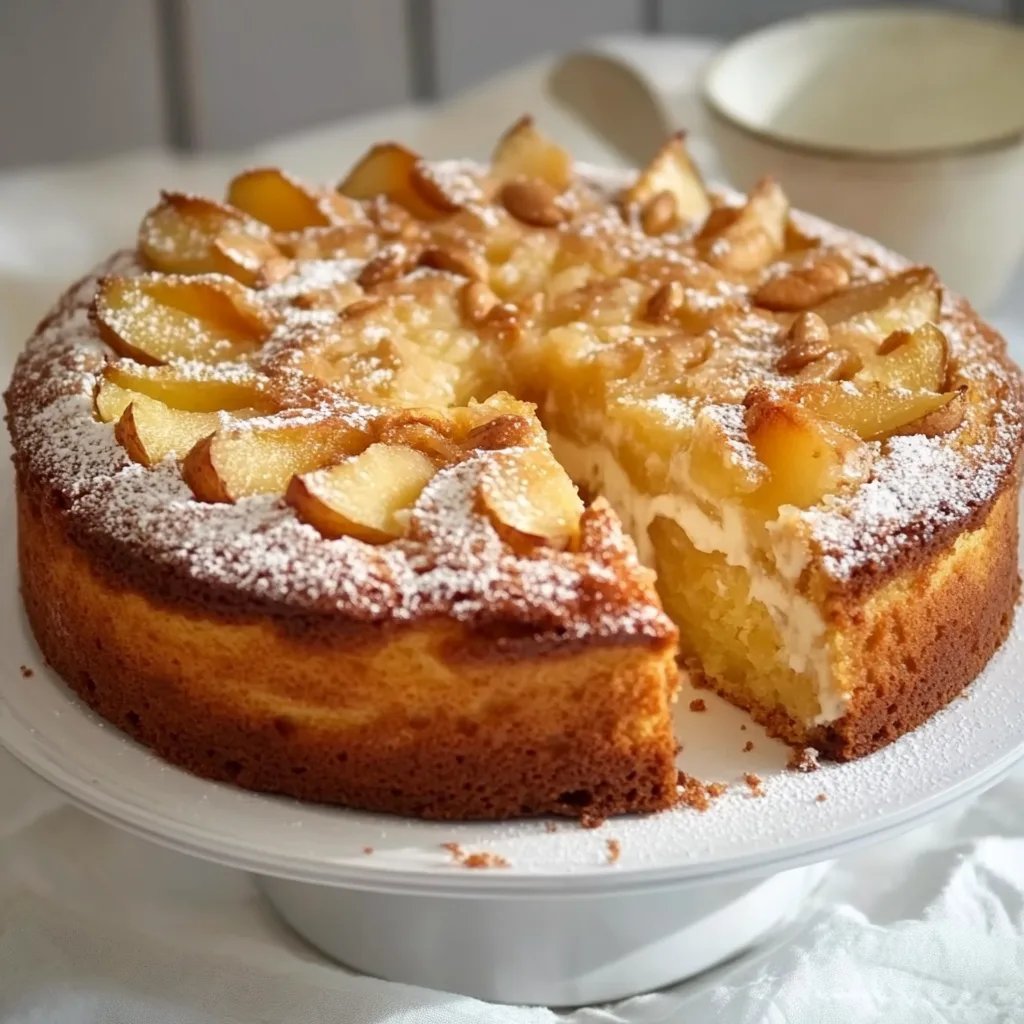 Apfel Marzipan Kuchen