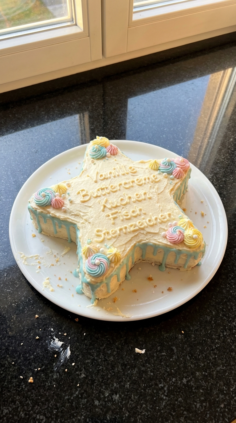 Vanille Buttercreme Kuchen Fisch Sternzeichen