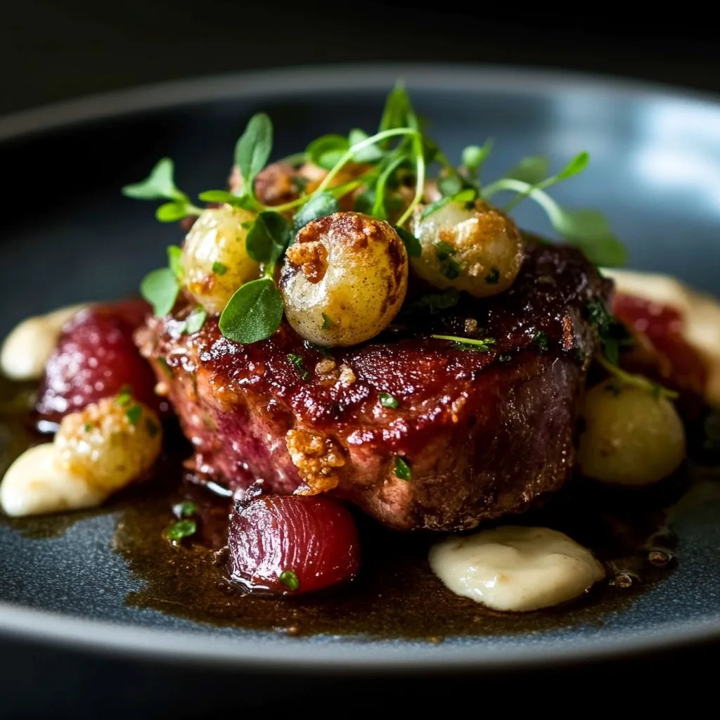 Rote Rüben Tatar mit Apfel, Kapern & Haselnuss-Mayo