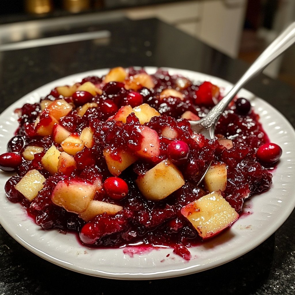 Cranberry-Apfel-Chutney für Käse und Braten