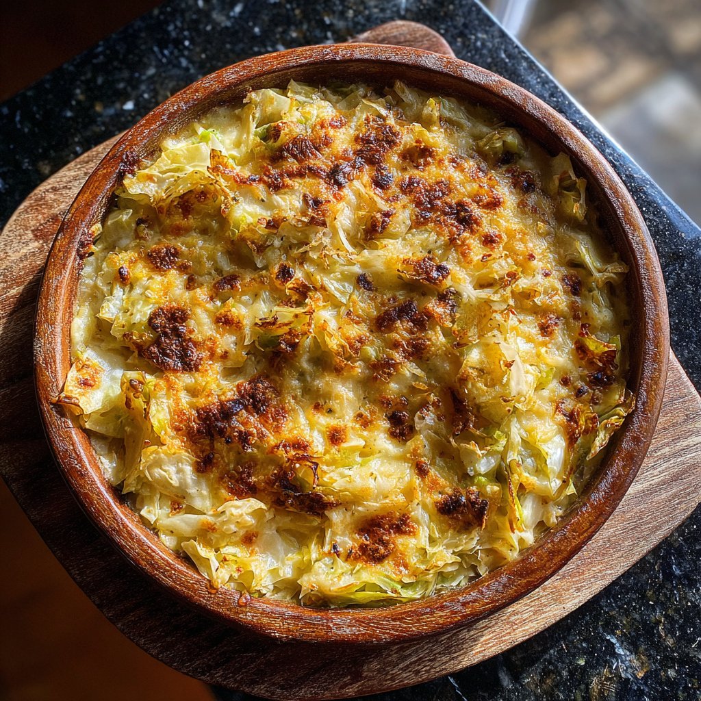Cremiges Kohl- und Cheddar-Beilage