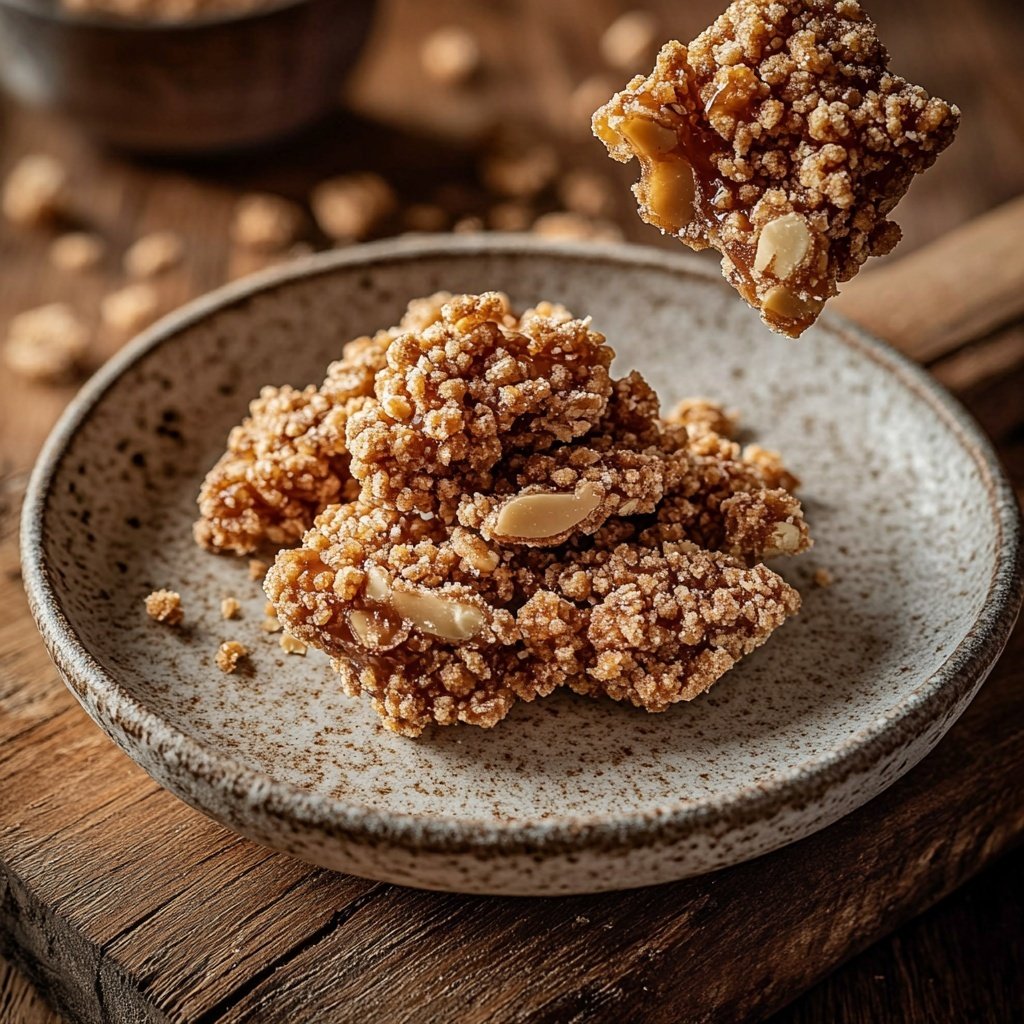 Gebrannte Mandel Pralinen mit Mandelmus