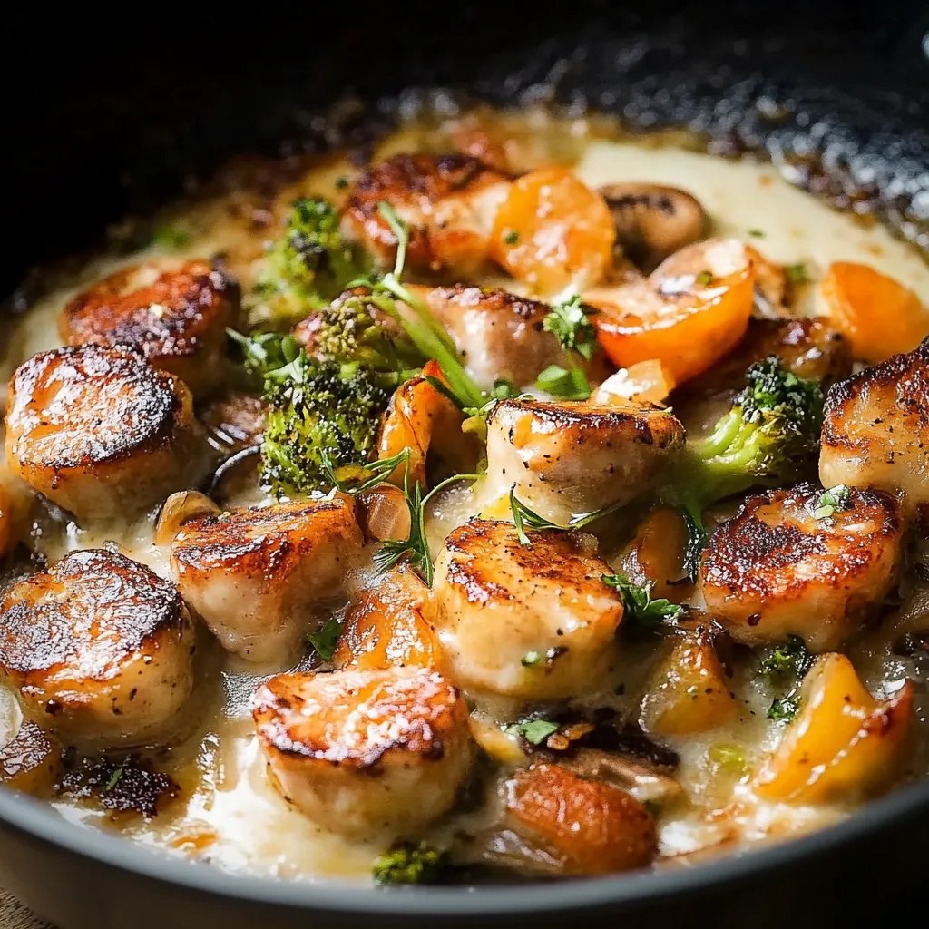 Cremige Rosenkohlpfanne