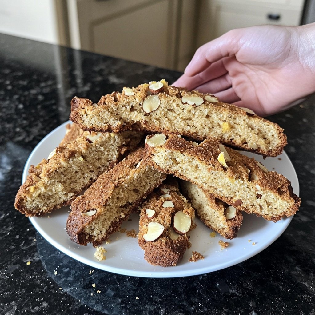 Meyer Zitronen Mandeln Biscotti