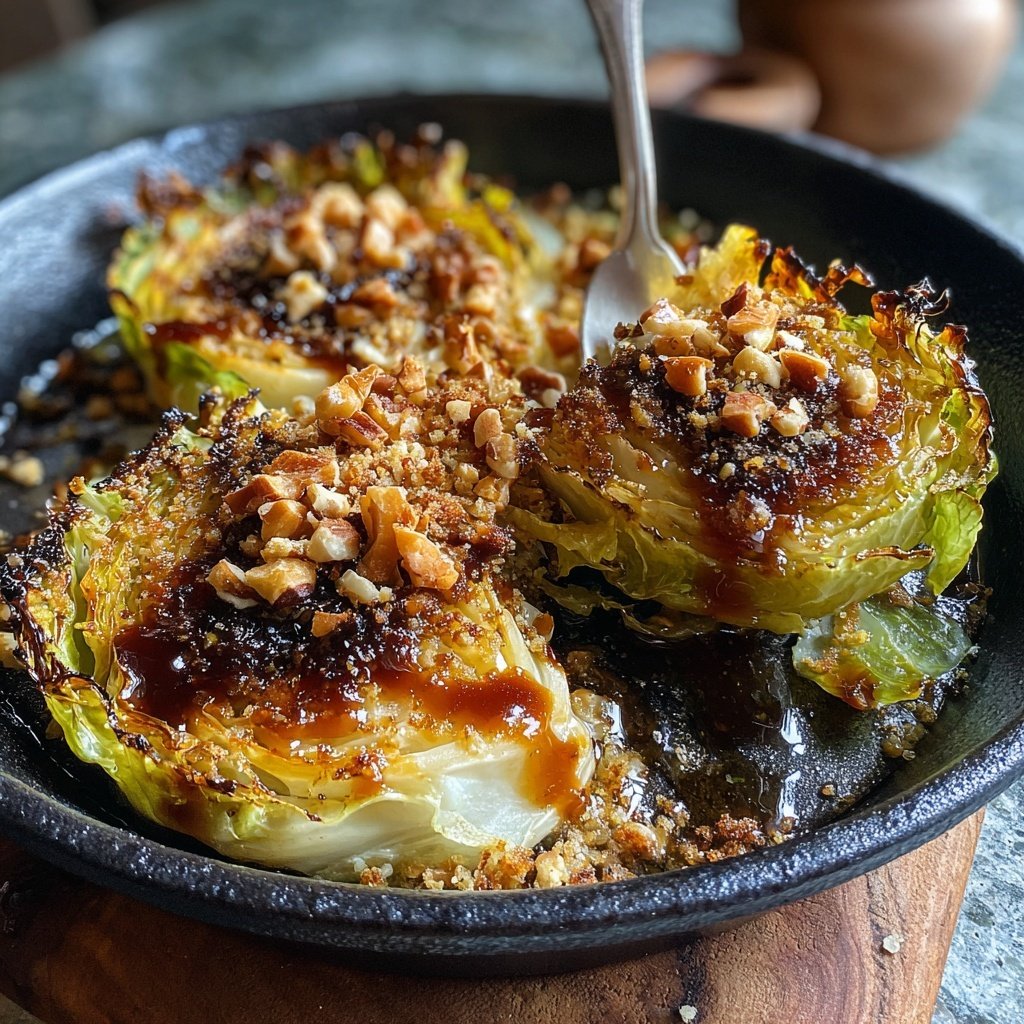 Rosenkohl aus dem Ofen mit Ahornsirup und Pekannüssen​​