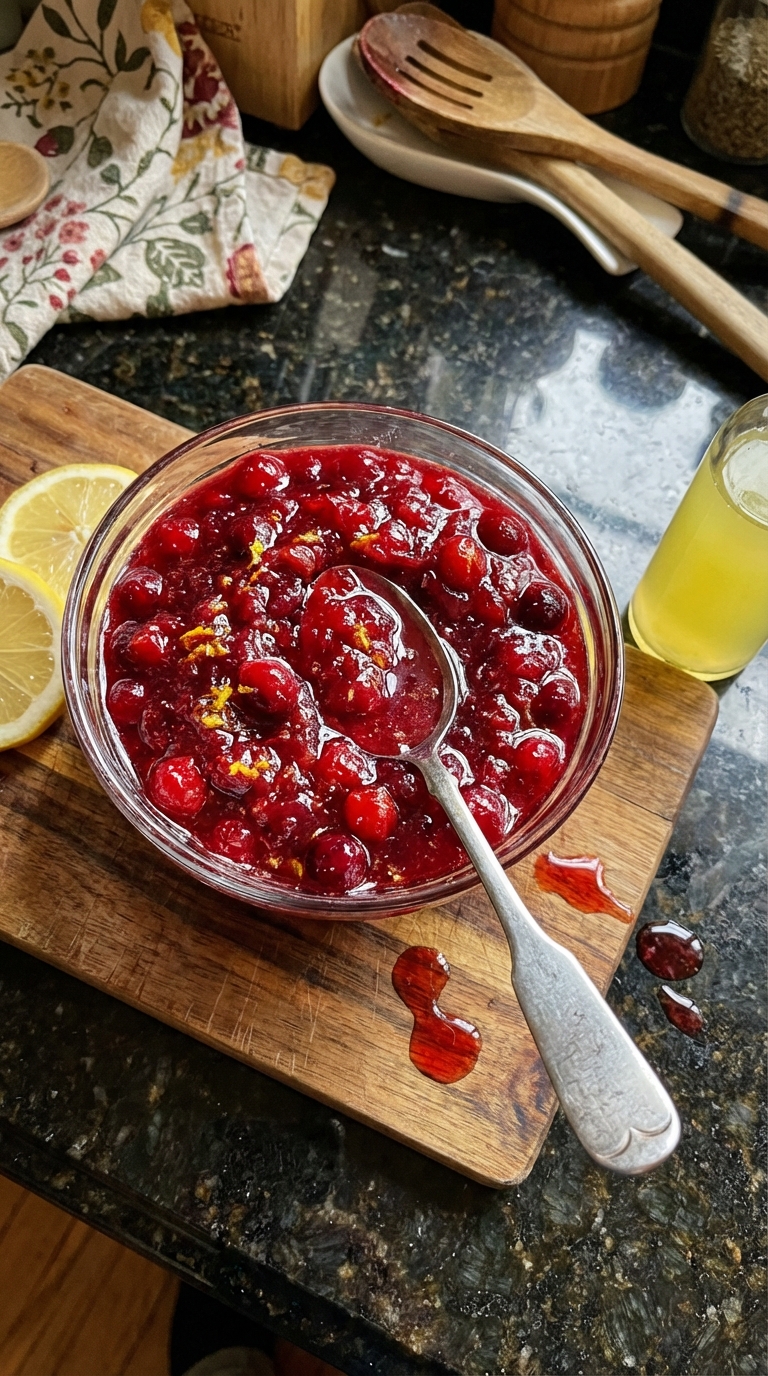 Limoncello Cranberry Sauce