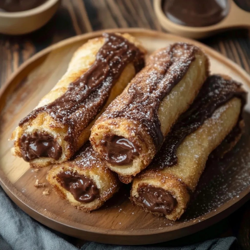 Irresistible Air Fryer Nutella French Toast Roll Ups