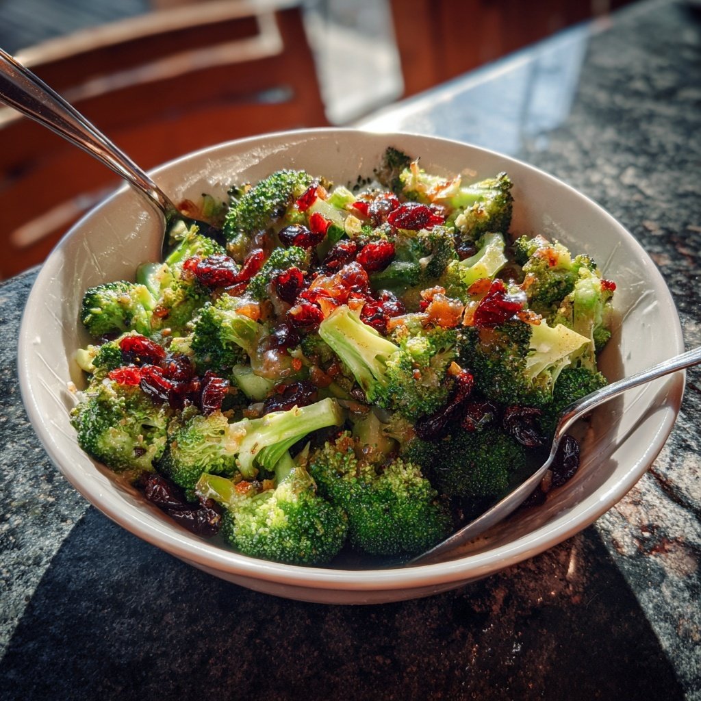Brokkoli mit Apfel-Cranberry-Relish