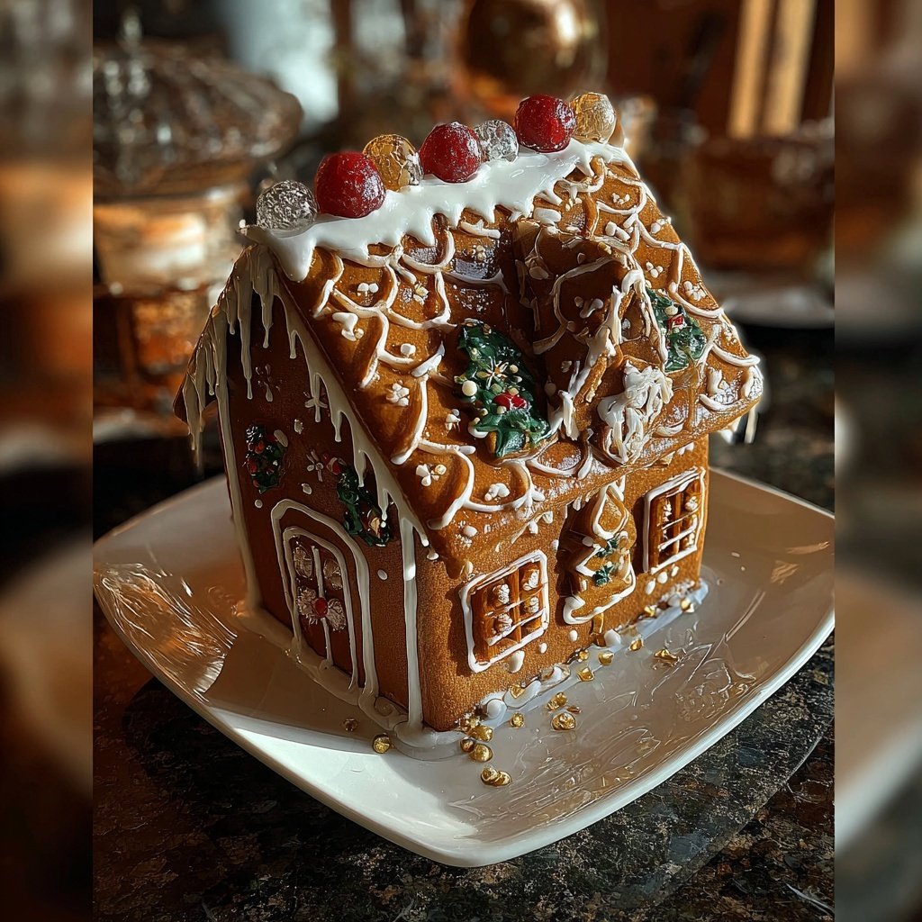 Lebkuchenhaus mit Königlicher Glasur