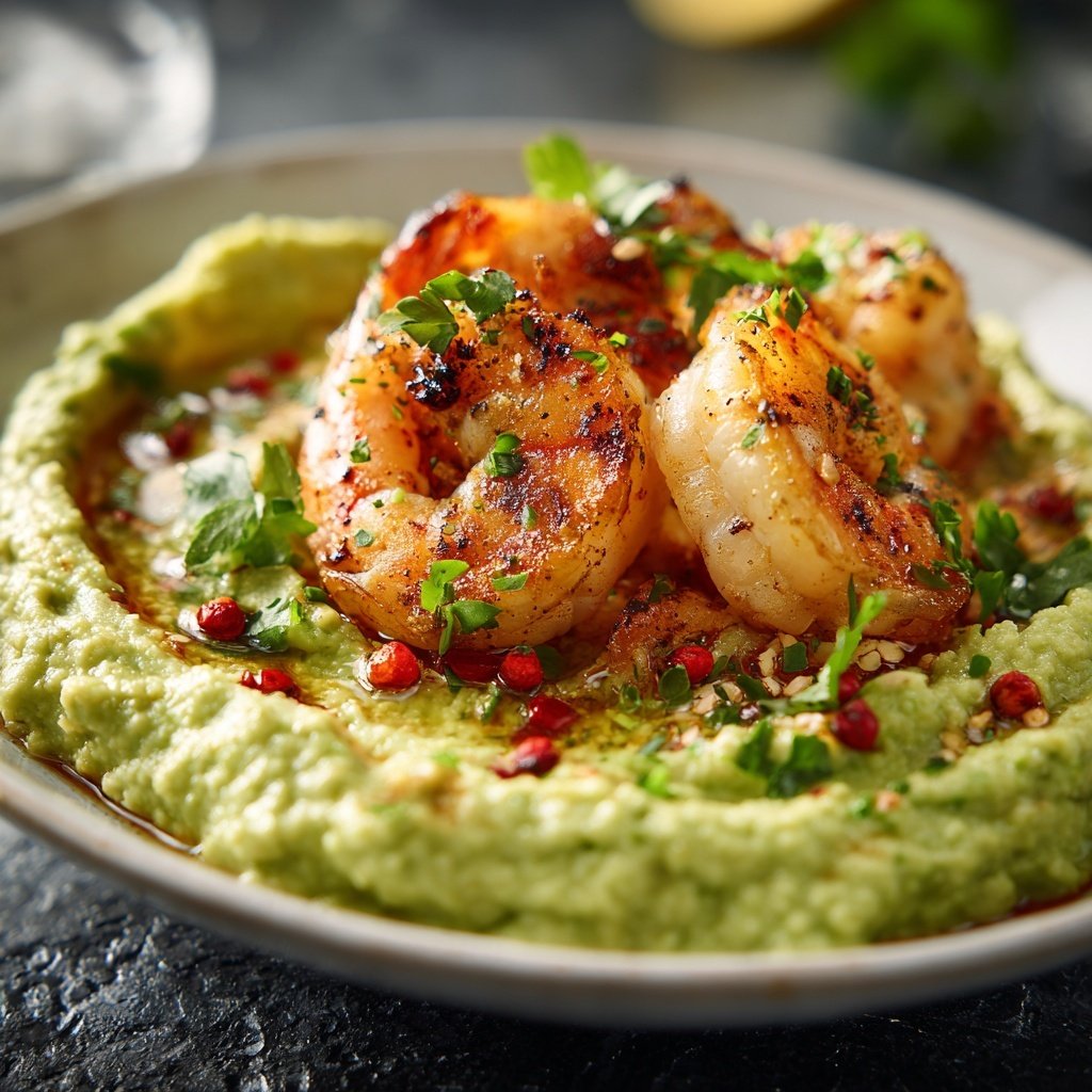 Garnelen und Avocado Vorspeisen Platte