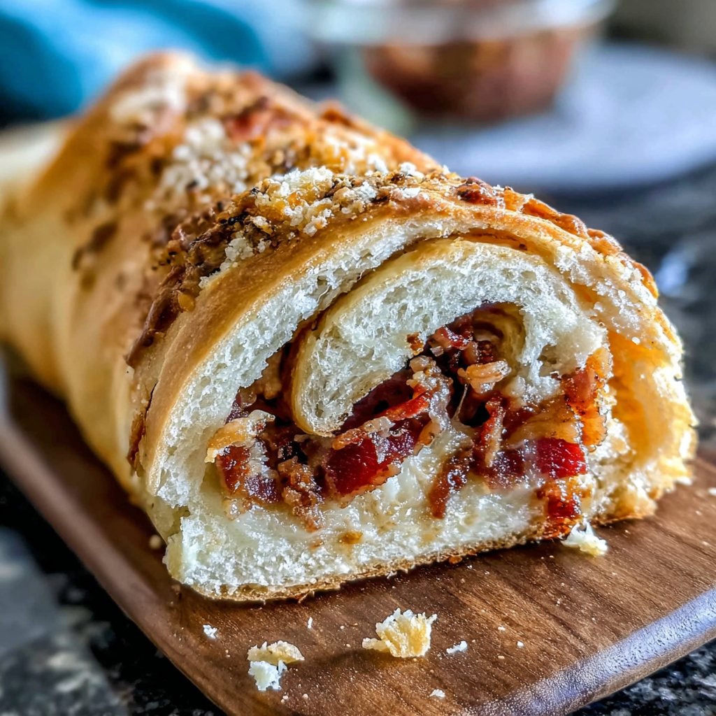 Österreichische Speckfrühstücksbrötchen