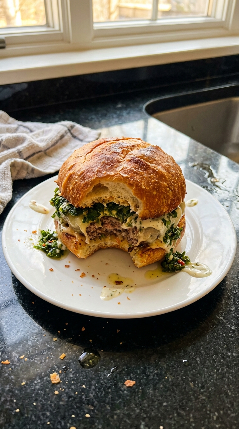 Chimichurri Aioli Burger