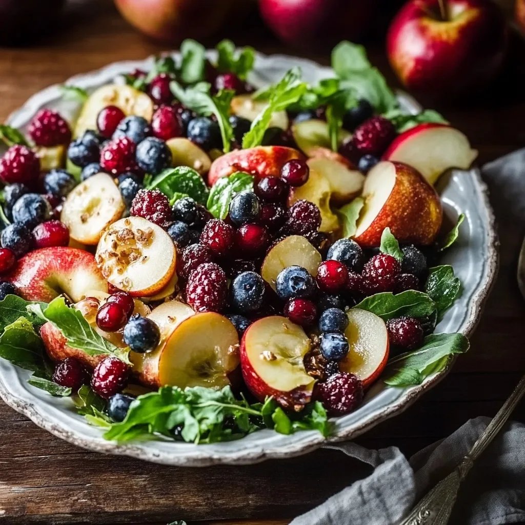 Einfache Apfel-Cranberry-Salat