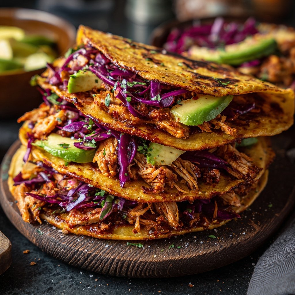 Rauchige Paprika-Hähnchen-Tacos
