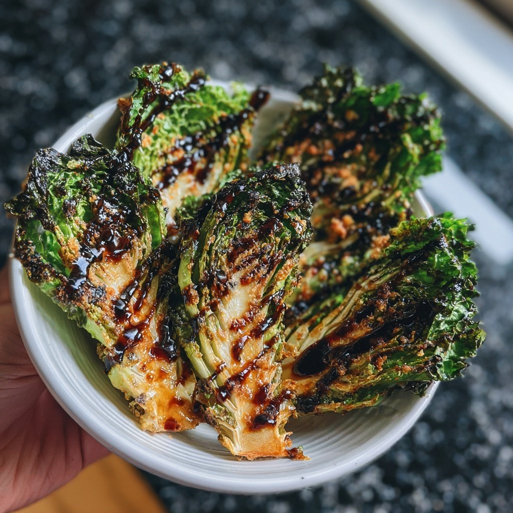 Veganer Ofenrosenkohl mit Balsamico-Honig-Alternative​