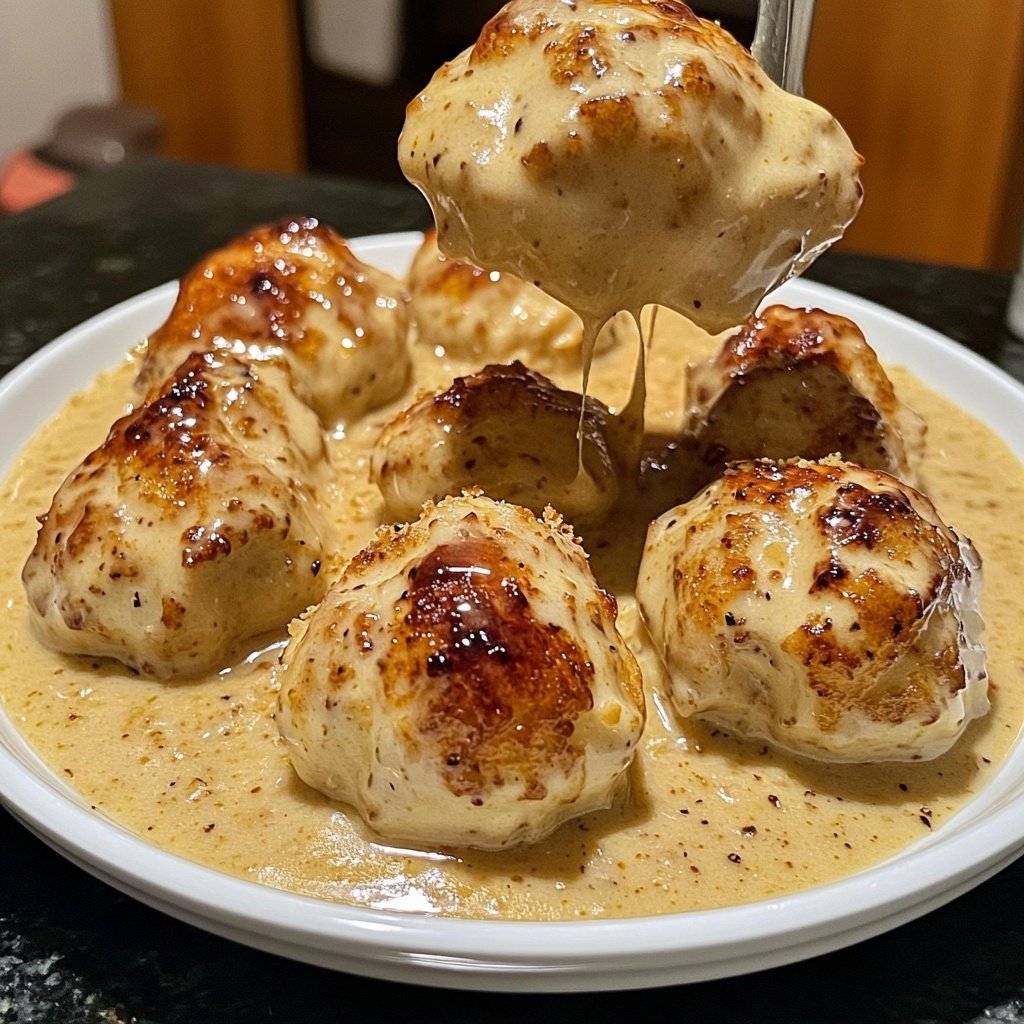 Rosenkohl in Frischkäse Senfsauce