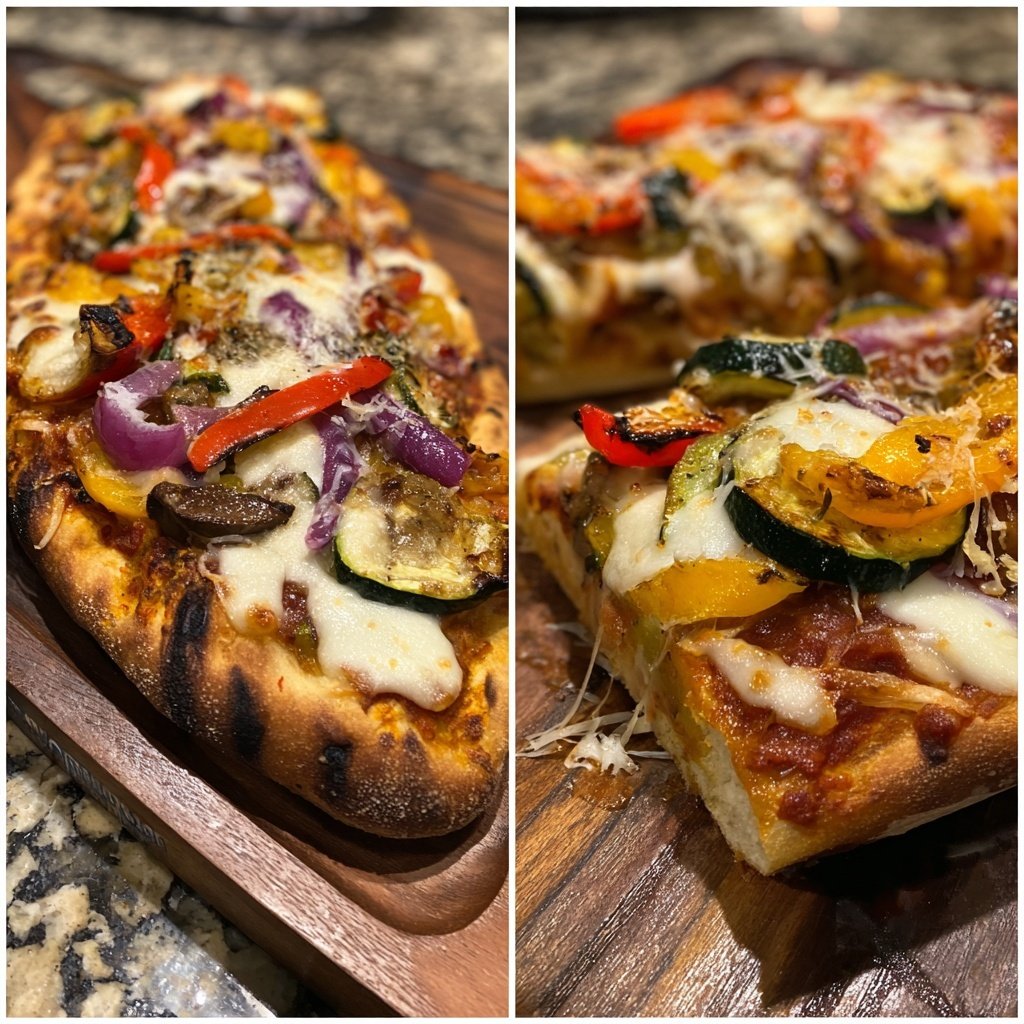 BBQ Gemüse Fladenbrot Pizza