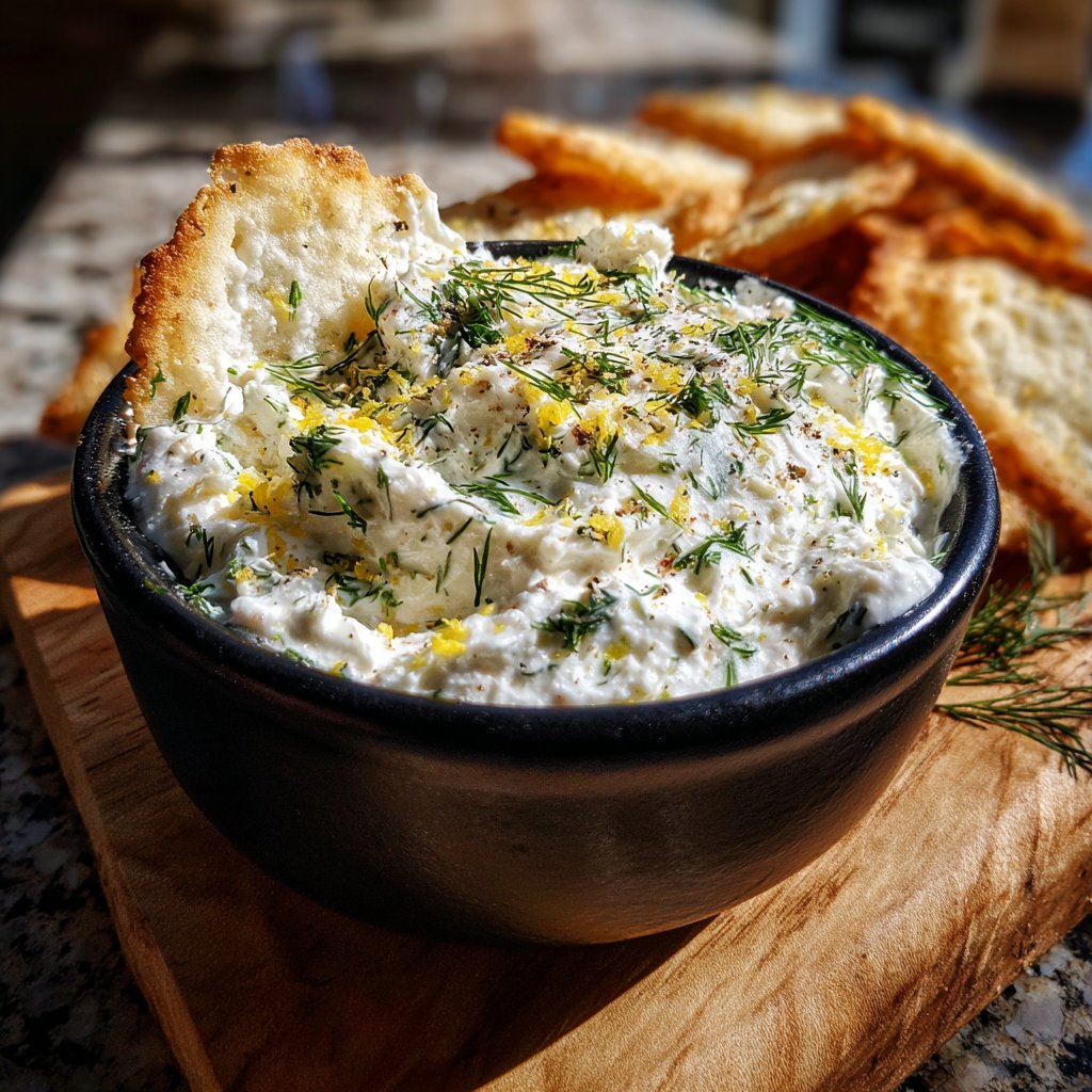 Cremiger Dill-Hüttenkäse-Dip