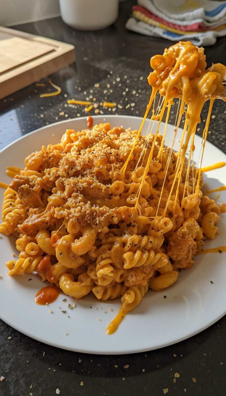 Buffalo Hähnchen Mac and Cheese​